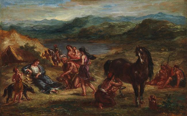 Eugene Delacroix Ovid among the Scythians